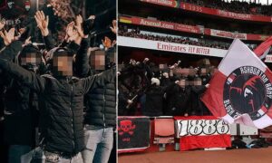 Three Arsenal supporters receive bans for tragedy chanting during FA Cup tie against Liverpool