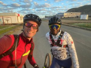2 Riders take on lofty challenge to raise funds for Maseru school