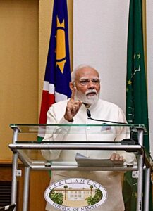 History made as Indian Prime Minister Modi addresses Namibia Parliament